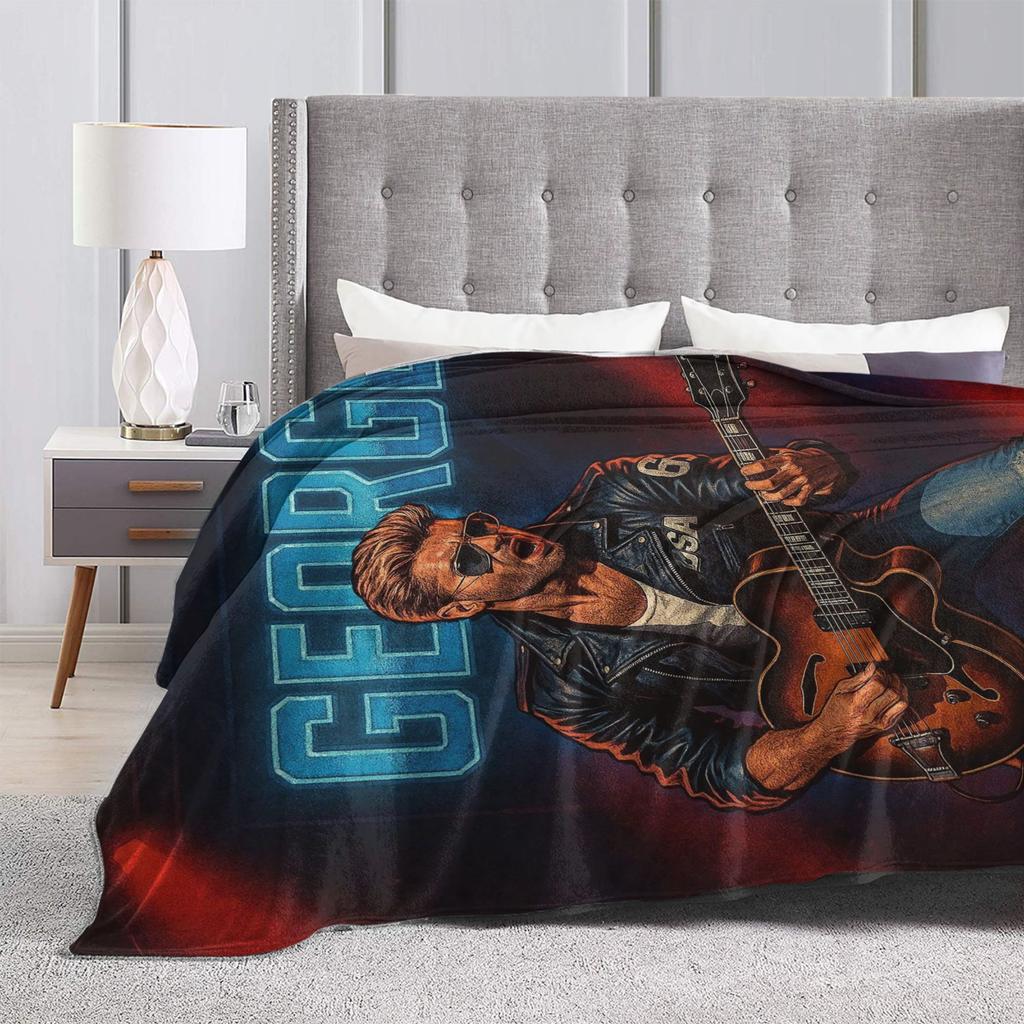 Coperta in Peluche George Michael Biancheria da Letto in Flanella per Bambini Plaid per Divano Sedia Caldo Morbido Qualità Copriletto Regalo