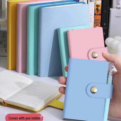 B6 Mini-Notizbuch: Stilvoller Taschenkalender mit Schnalle - Liniertes A7-Format