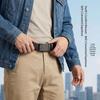 Men's Genuine Leather Belt with High-end Automatic Buckle - Premium Cowhide for Middle-aged and Young Adults