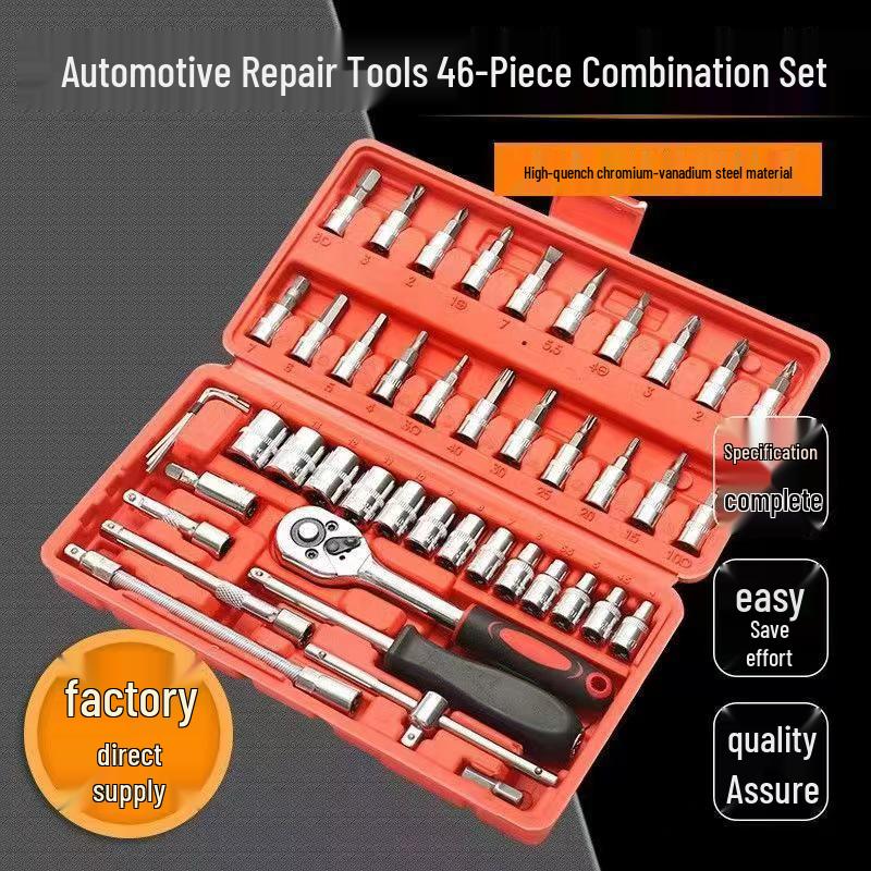 150-teiliges Autoreparaturwerkzeugset: Steckschlüssel & Kombinationswerkzeuge