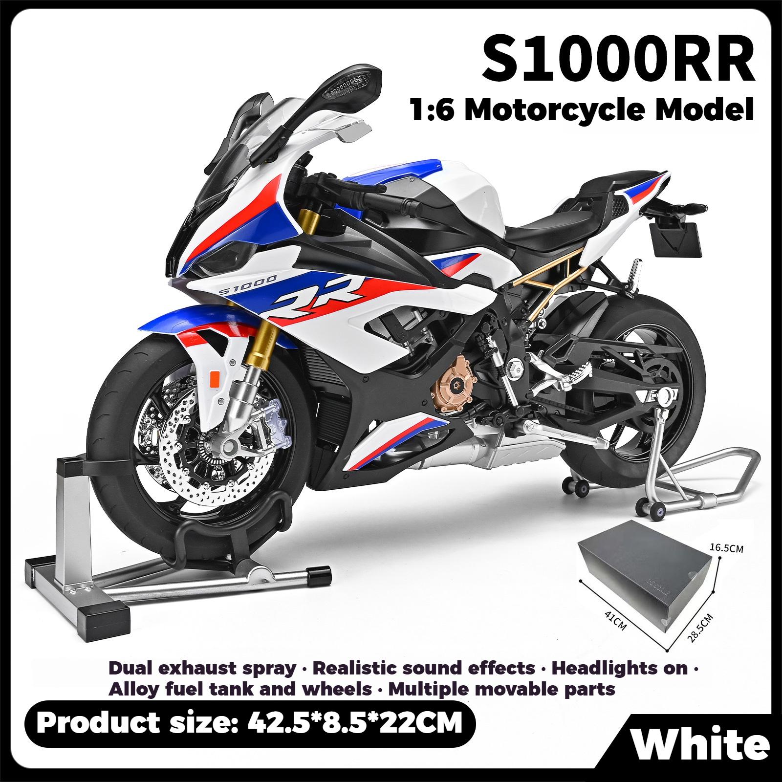 

Спрей 1:6 BMW S1000RR Литые Металлические Модели Мотоциклов Diecast Игрушки Украшение для Дома Настольные Украшения для Компьютера Детские Игрушки