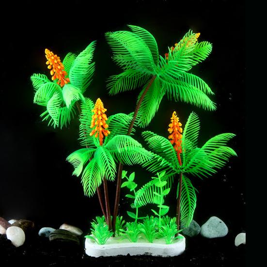 Aquarium-Ornament, realistisch, künstliche Kokosnussbäume, Unterwasser-Aquarium-Dekoration, künstliche Landschaft für Zuhause