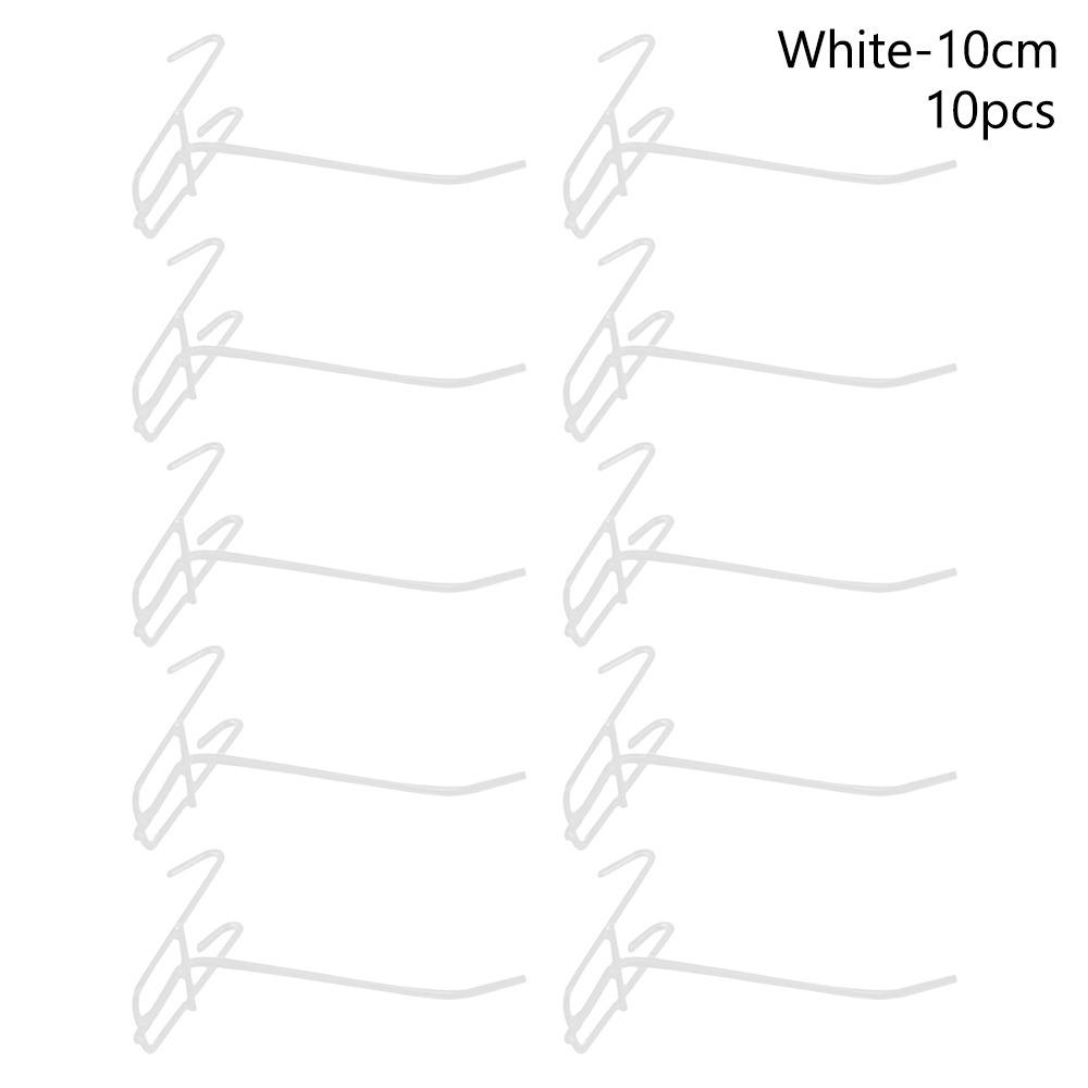 10Pcs Durable Retail Shop Mesh Stall Hangers Wall Hook Reusable Supermarket Shelf Hook Universal Metal Mesh Panel Hooks