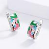 Nové Květinové Papouščí Smaltované Vynikající Dámské Náušnice Retro Elegantní Evropské a N Náušnice