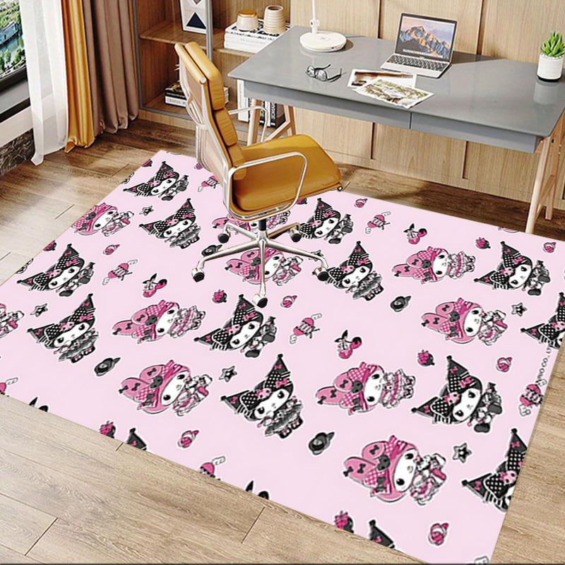 1pc Hello Kitty wallpaper Carpet Anti Slip Polyester Floor Mat for office,Bedroom