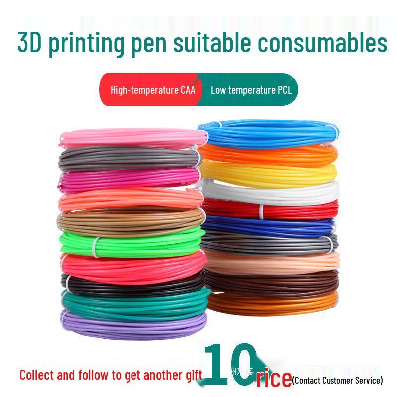 Universal 1.75mm 3D Printing Pen Consumables for Low and High Temp PCL, Guaranteed for Graffiti and Drawing