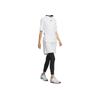 Adidas Mock Neck Half Sleeve Golf Polo Shirt Women Tops White IS4786