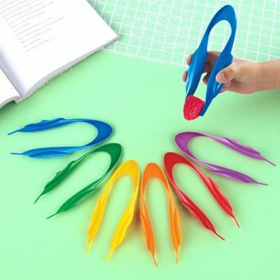 6 Stück Kinder Plastikpinzette Experimentierwerkzeuge Biologie Wissenschaft Studium Pinzetten Spielzeug Kindergarten Lernspielzeug Kinder Geschenke