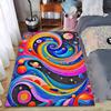 Galaxy Style Swirl Carpet with Colorful Planets and Cosmic Pattern Suitable for Use As an Anti-slip for Living Room Bedroom Sofas