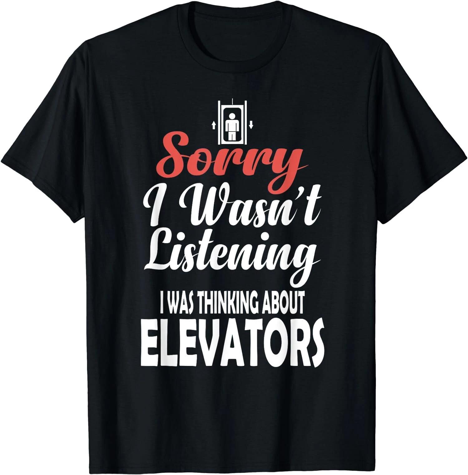 Elevator Technician Gifts Elevator Mechanic Elevator T-Shirt XL