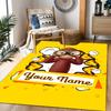 Curious Monkey Party Personalized Name Floor Mat Perfect for Bedrooms Study room Dormitory Playrooms Anti-slip Rug Decorate Offices