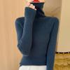 Women's Seamless Slimming Turtleneck Knitwear - Autumn & Winter Velvet Base Layer Sweater.