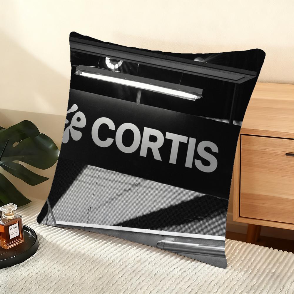 KPOP Cortis Boy Band Cushion Cover Silky Short Plush Home Sofa Cushion Cover - Invisible Zipper Home Decoration