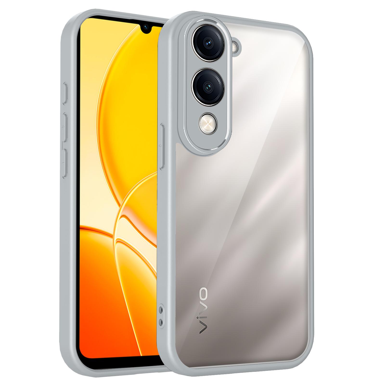 

Чехол для Vivo Y04 Чехол для телефона vivo Y29s 5G Чехол-бампер IQOO Z10lite с воздушной подушкой Силиконовый бампер Прозрачная матовая задняя крышка Жесткий vivo Y29s 5G