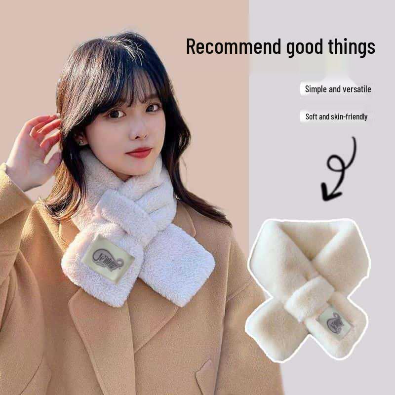 Snood de iarnă pentru femei din blană artificială de iepure - Rezistent la frig, rezistent la vânt, călduros, drăguț și versatil.