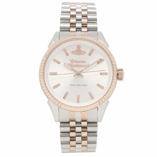 

Vivienne Westwood Men s Seymour Homme 42mm Watch (VV242SLSR) in Silver and Pink Gold, A4 Size
