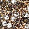 20-500pcs/lot Round Tone Metal Beads Iron Smooth Loose Ball Beads for Jewelry Making Beads DIY Bracelet Necklace Wholesale