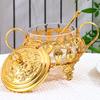 European Style Seasoning Jar,Alloy With Lid  Hollowed-Out Sugar Container Salt Organizer,Coffee Beans Jar,Kitchen Decorative