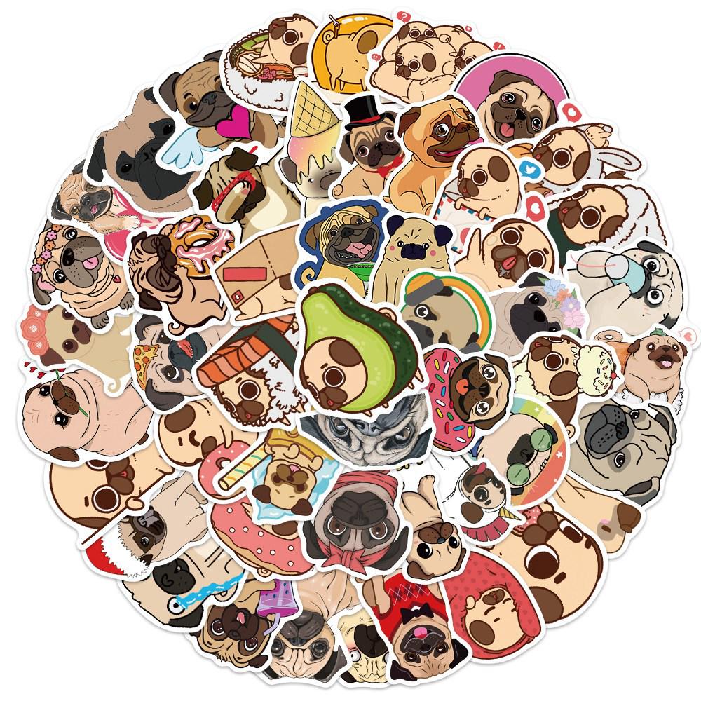 Adorable Kitten & Puppy Stickers: Creative, Waterproof Decals for Notebooks, Bottles, Phones, Skateboards, and Journals.