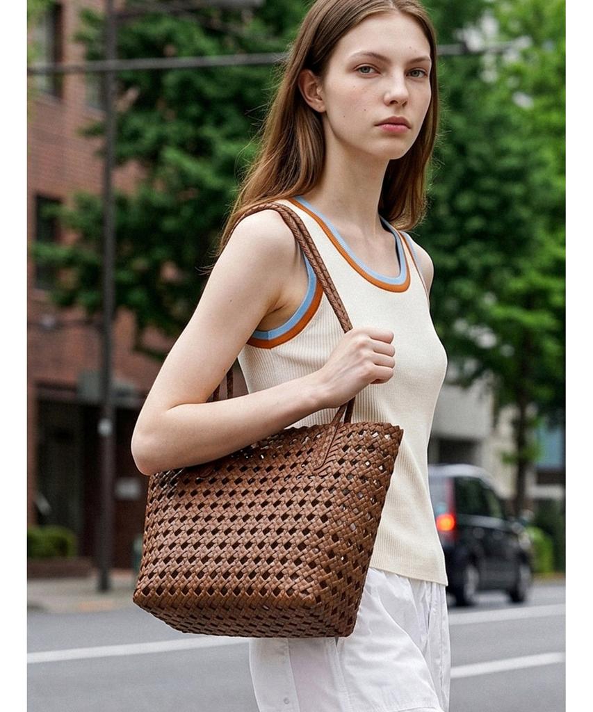 Forever21 Summer Rattan Pouch Set Shoulder Bag (Ftdbbg006)