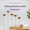 In Stock: 30 Straight-Opening Cork Stopper Glass Bottles - Rose Flower, Candy, and Agarwood Test Tube Packaging