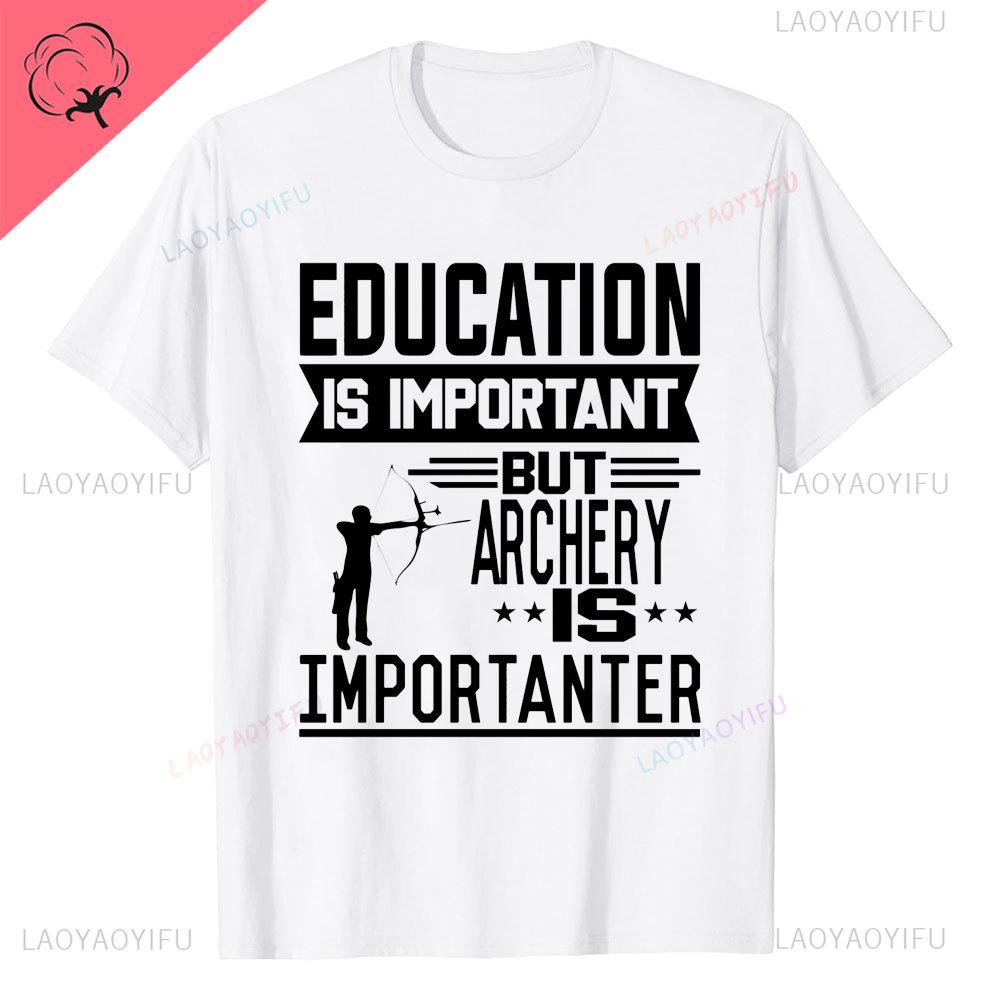 Aim Shoot Swear Repeat Archery Hipster Shortsleev Printed TShirts Archery Sports Men Style Casual Aesthetic O Neck Tops T Shirt