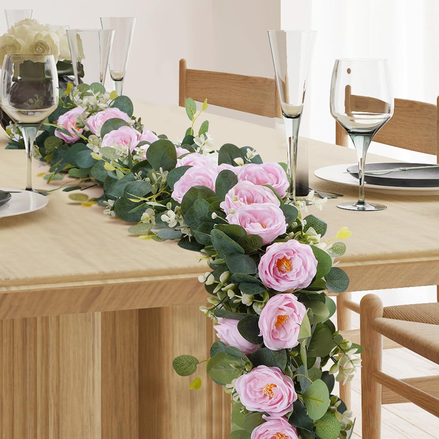 

Американский 180 см эвкалипт Gypsy Vine имитация цветка эвкалиптовый лист Happy Rose Vine Rose Nagato