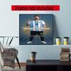 Messi Customize Your Name Diamond Painting Round Diamond Diy Frameless Holiday Artwork Suitable For Home Office Wall Decoration