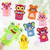 Children's Diy Craft Kit Non-woven Fabric Cartoon Animal Hand Puppets Kindergarten Handicraft Toy Set Characters)