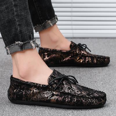 Nuovi mocassini casual da uomo con suola morbida, marca mocassini, scarpe in pelle primaverili, comodi, fondo piatto, da passeggio all'aperto, scarpe casual