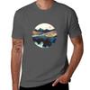 Blue Mountain Reflection Tshirt Uv Protection Outdoor Tee Shirt