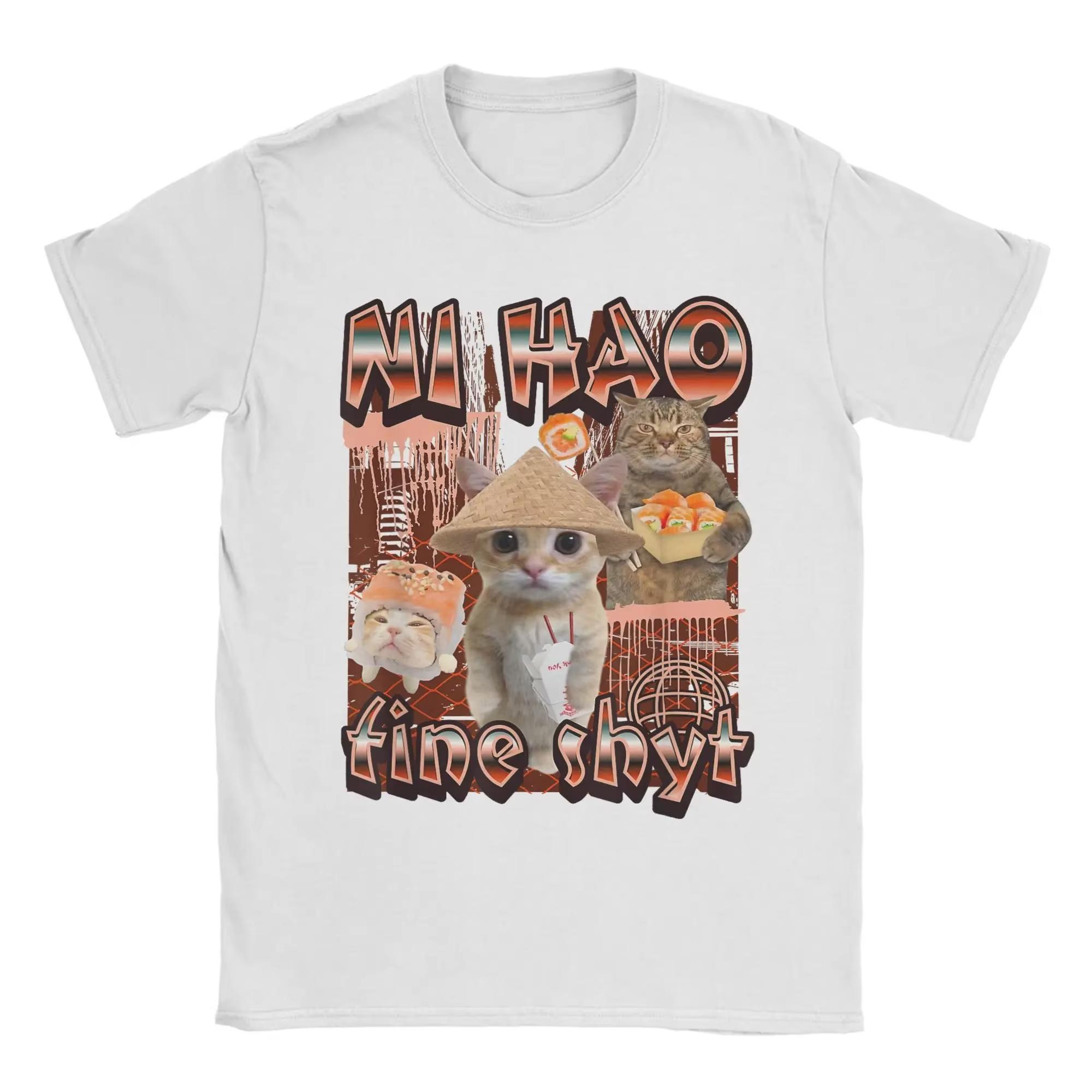 

New T-shirt Men s and Women s Printed T-shirt Funny Cat Summer Clothes Cotton Summer Clothes T-shirt High Quality Street Clothes 4XL