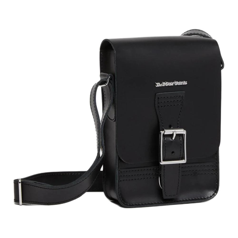 New Dr.Martens Leather Crossbody Bag Regular Unisex Black AD055001