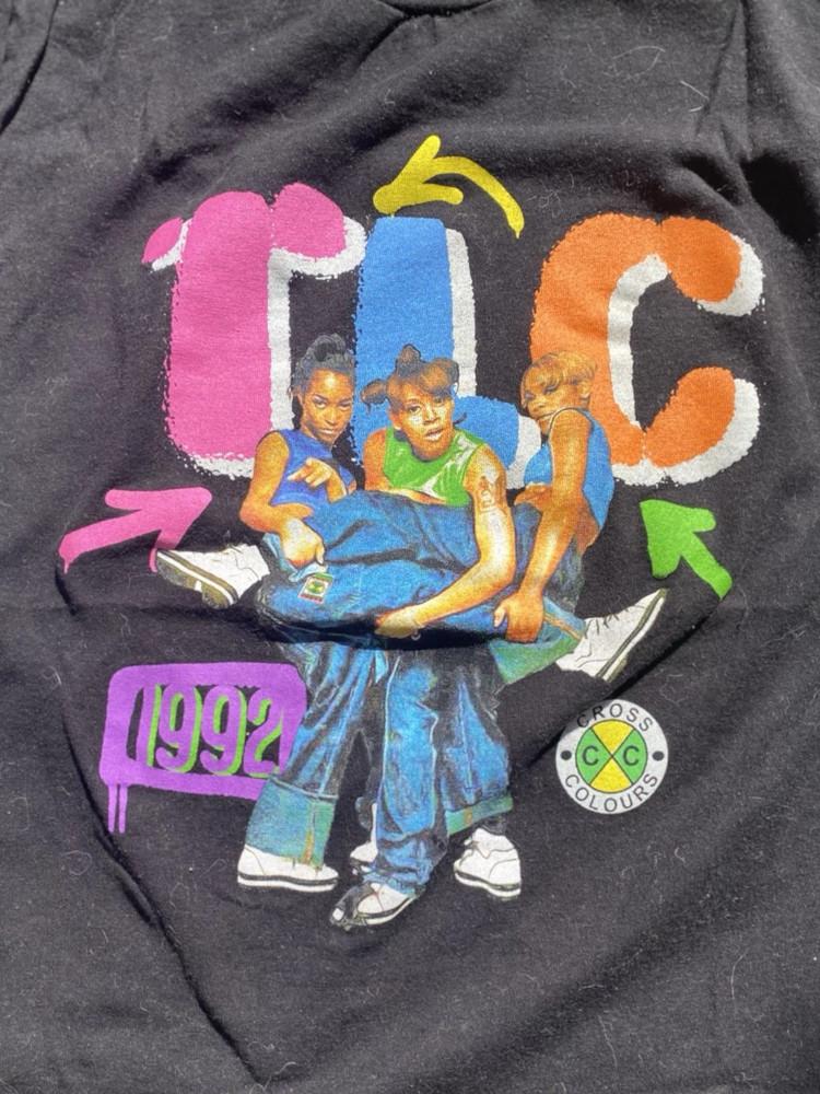 TLC Band 1992 Hip Hop Legends Tour Black T Shirt Full Size S-5XL Unisex T-Shirt XL
