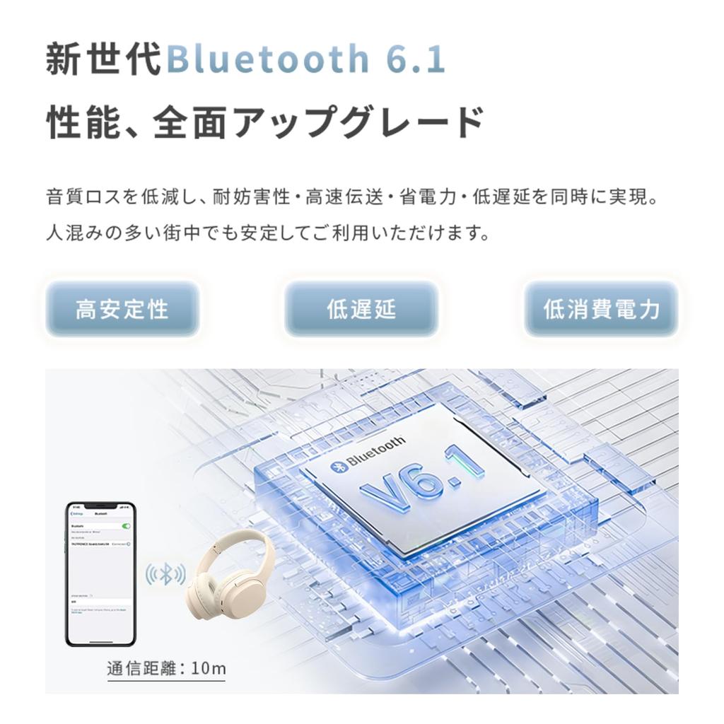 Meisei Shop Kabelloser Bluetooth HiFi-Sound 40mm Geräuschkompatibel mit Beigen Kopfhörern, 6.1, Kabelgebundene/Kabellose Doppelnutzung, Over-Ear, Qualität, Treiber,