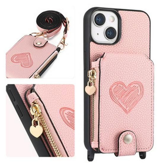 Google Pixel 9A Leather Case with Card Holder & Lanyard