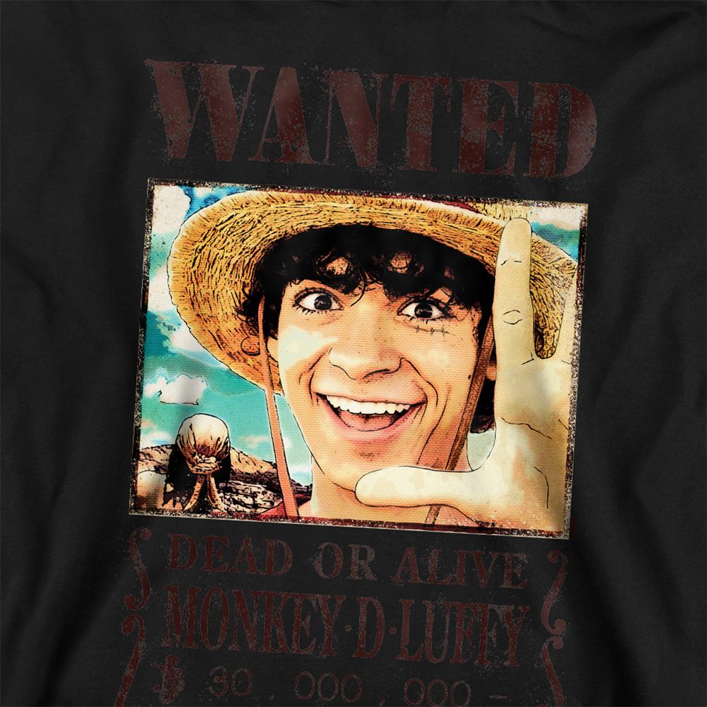 One Piece Live Action Childrens/Kids Luffy Wanted Poster Hoodie