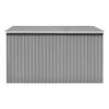 VidaXL Abri de jardin 257x298x178 cm Métal Gris 143341