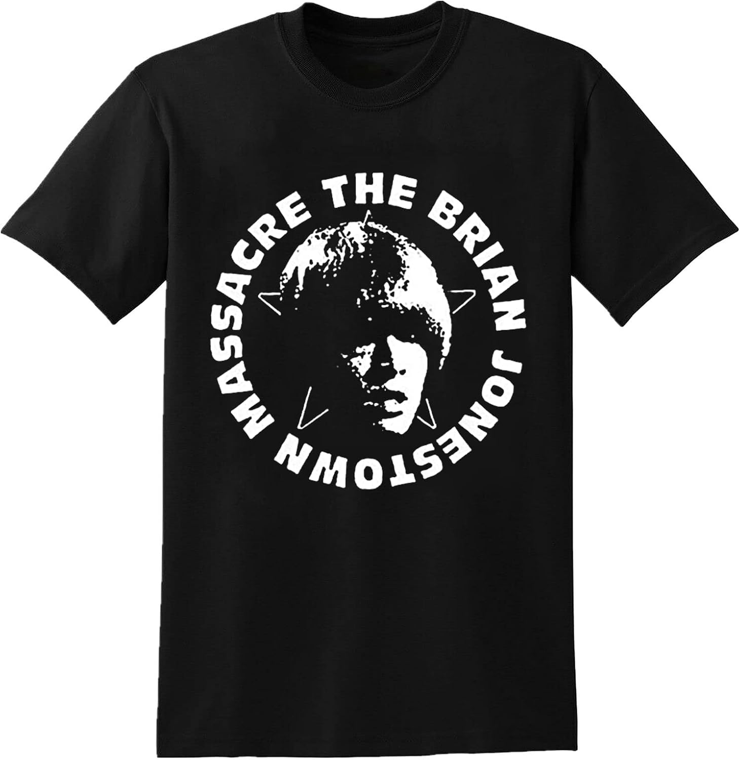 Brian Jonestown Massacre Tour T-Shirt Black Graphic Unisex Tee Shirt XL чёрный