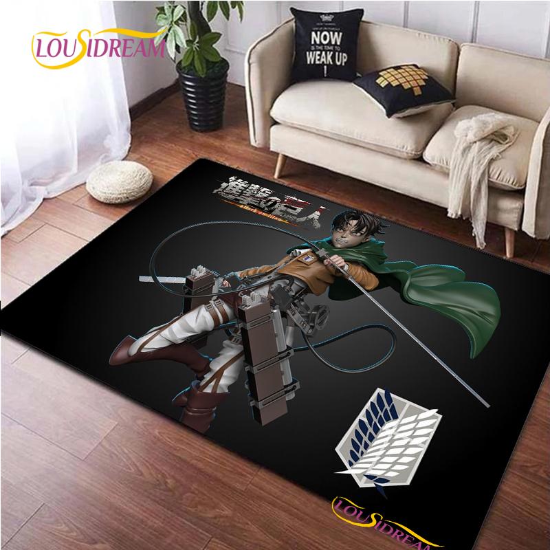 Attack On Titan Carpet for Living Room Bedroom Rug Kitchen Door Unslip Floor Mats Birthday Gift Photography Props Alfombra Rug