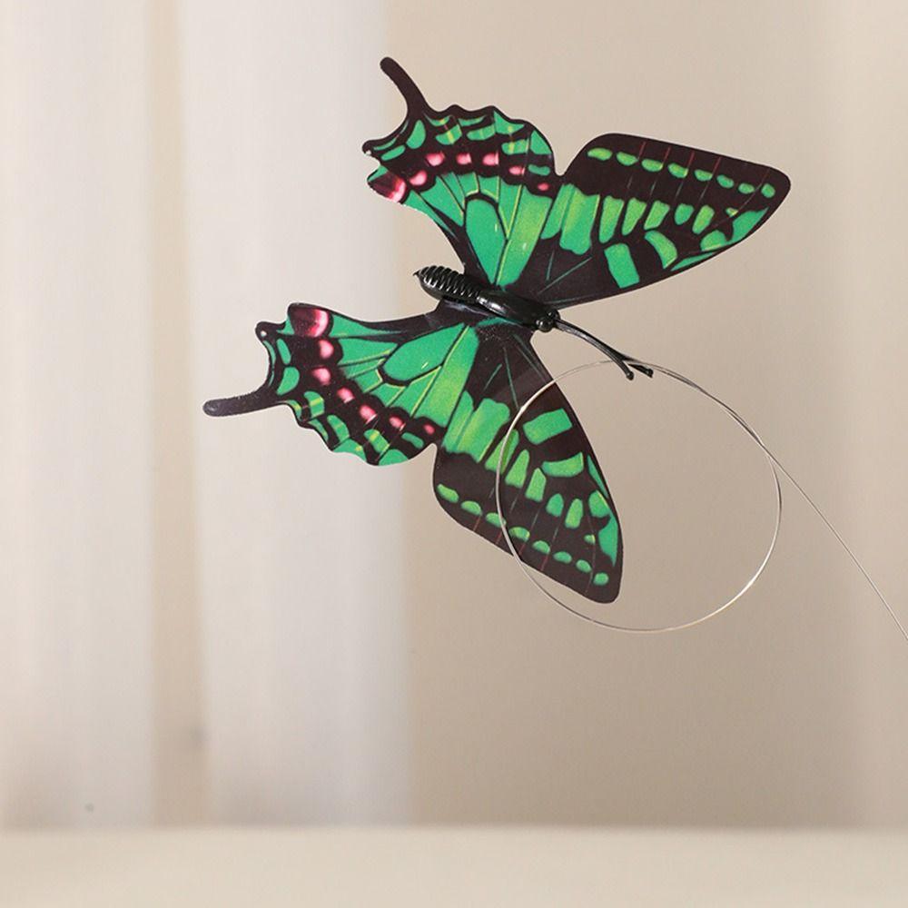Non-slip Electric Cat Rotating Toy Self-Moving Butterfly Cat Teaser Toy  Kitten