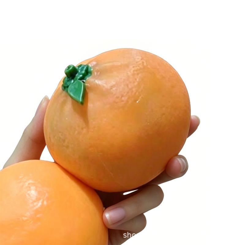 Color-changing Orange Toy Soft Slow Rising Sensory Fidget Toy for Kids Adult Anxiety Stress Relief