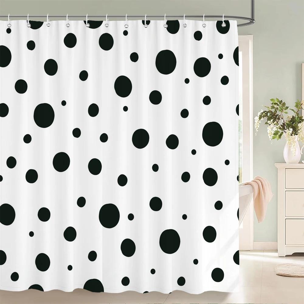 Waterproof Shower Curtains Geometric Stripes Bathroom Curtains With Hooks 3d Printing Decoration Large Size 240X180 Bath Screen