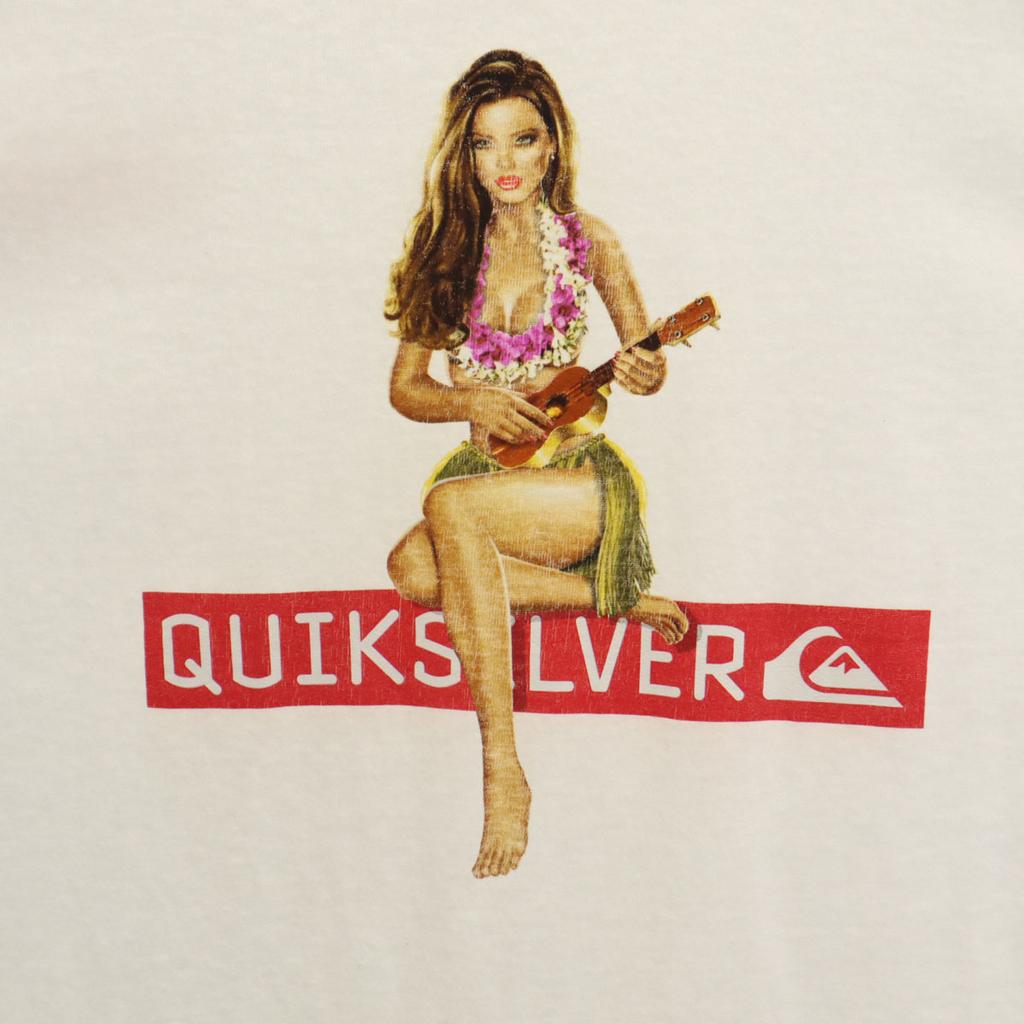 Quiksilver Short sleeve T-shirt L White Men's Used