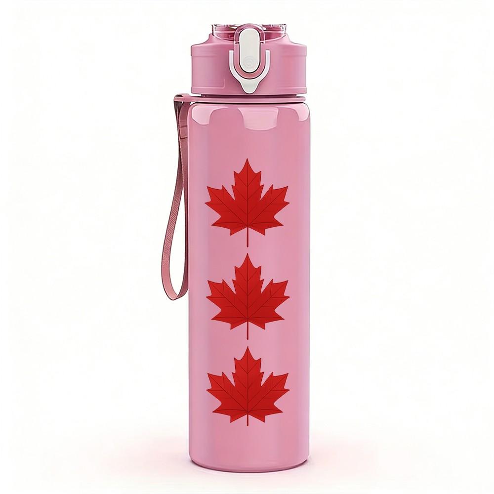 1PC Cafecito Social Club Cup 750ml Color Plastic Sports Water Bottle Leakproof Flip Straw Lid Suitable for Sports Office Home Use