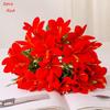 2PCS Simulated 5-forked, 10-headed colorful lilies, wedding and home decorations, artificial daffodils and orchids.