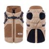 Dog-Friendly Warm Down Jacket, Thickened PP Cotton Filling, Back Opening, Easy On/Off.