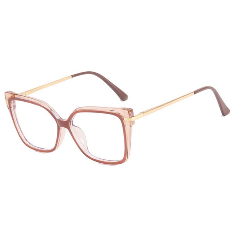 Ladies Square Flat-Top Glasses Frame Myopia Prescription Frame Optical Eyewear Ladies Square Flat Light Glasses