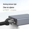Type-C 2-in-1 Docking Station with PD100W, Gigabit Ethernet, and 100Mbps Ethernet Port