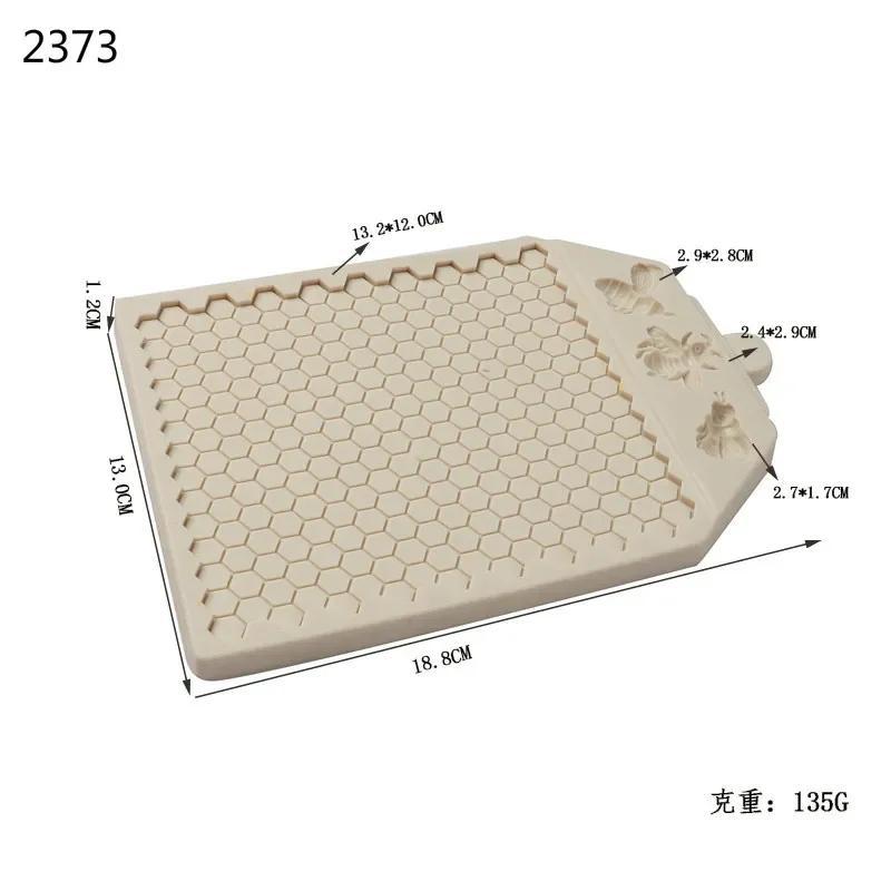 Honeycomb Mold Silikon Bakeutstyr Bie 3D DIY Sukkerhåndverk Sjokolade Kutterform Fondant Kakedekoreringsverktøy